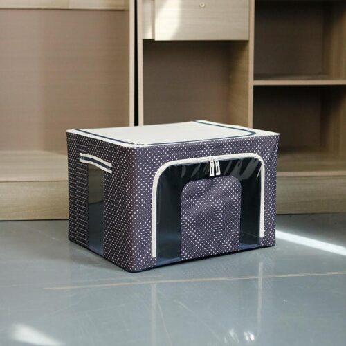 Large-Capacity Cotton Linen Foldable Fabric Storage Box | Moisture-Proof Organizer for Clothes & Quilts