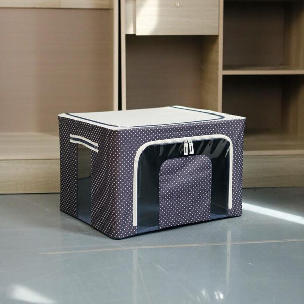 Large-Capacity Cotton Linen Foldable Fabric Storage Box | Moisture-Proof Organizer for Clothes & Quilts